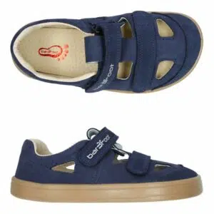3F Bar3foot Sandalias Piel Cross Marino