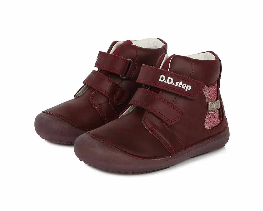 D.D.Step Botas Respetuosas Fluorescentes Gatito Burdeos