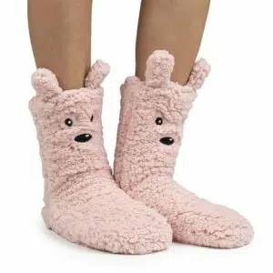 Cozy Sole Zapatillas de Casa Respetuosas Animal Peludo Rosa