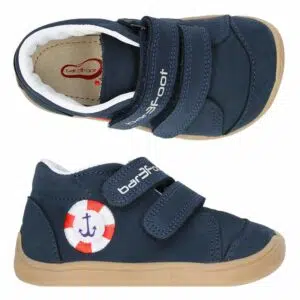 3F Bar3foot Zapatillas Respetuosas Piel Elf Step Marino