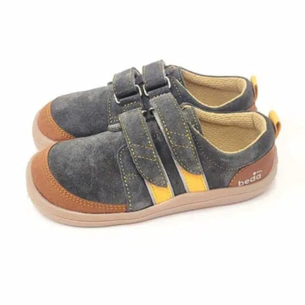 Beda Zapatillas Respetuosas Piel Oliver Gris