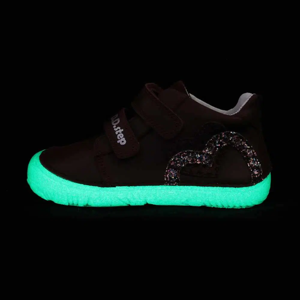 D.D.Step Zapatos Respetuosos Fluorescentes Glitter Burdeos - Imagen 7