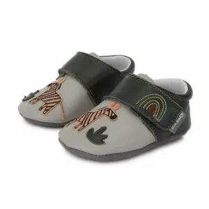 D.D.Step Zapatillas Suela Blanda Cebras Verde