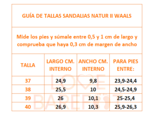 tabla-tallas-waals-sandalias-natur-lovebarefoot